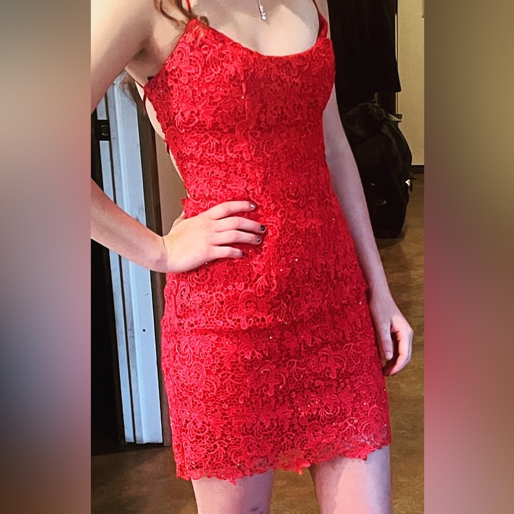 Red Alyce Paris dress-Size 0
